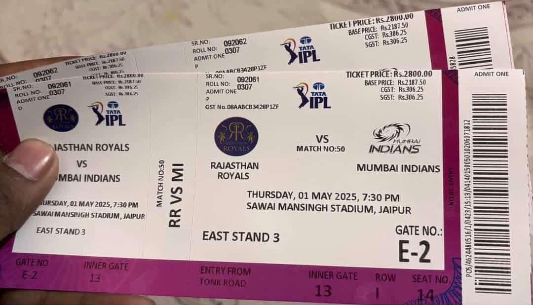 RR vs MI 2600, 2800 Mrp